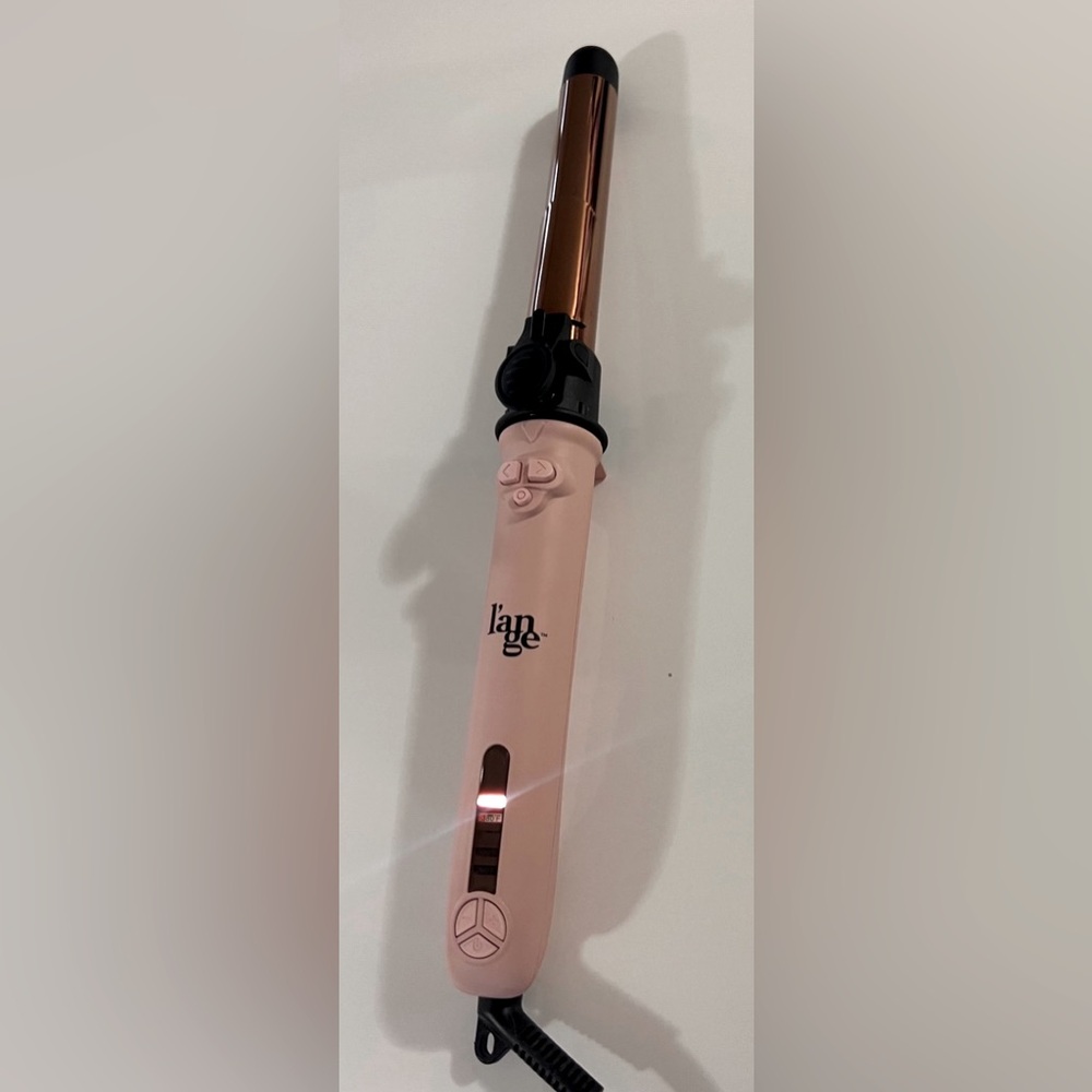 L’ange Le pirouette rotating curling iron 26 mm blush